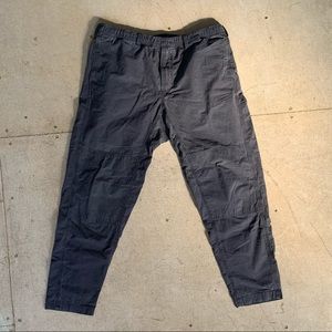 Paul Smith Mens Grey Mauve Cotton Grid Pants Size 32